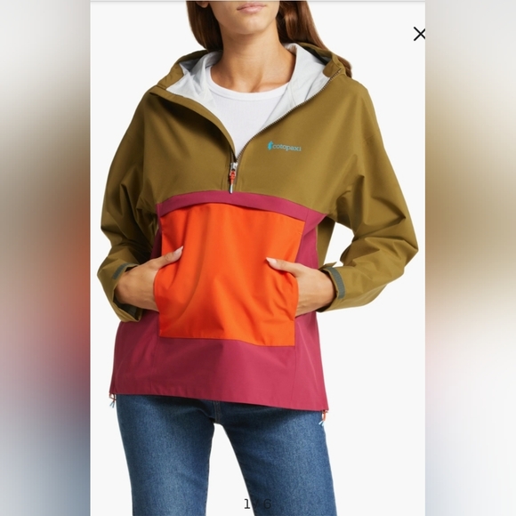 cotopaxi Jackets & Blazers - Colorblock Jacket with Red and Olive Tones